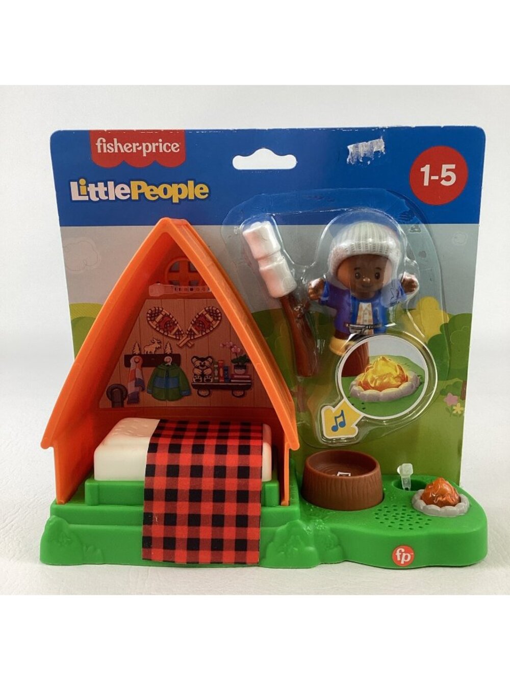 Fisher Price Little People Camping Tent Lights & Sounds Playset 2021 New Sealed - Picture 1 of 6